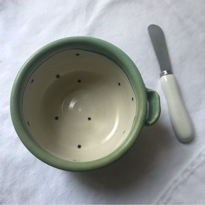 Pottery dip/pâté bowl